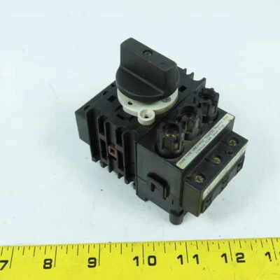 Interruptor de desconexión rotativo fusible Advance Controls XF304BY 30A 600V 3 polos 1 auxiliar Foto 1 de 4