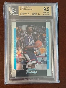 2004-05 Bowman Chrome #113 Ben Gordon RC Rookie Bulls Huskies BGS Gem Mint 9.5 - Picture 1 of 3