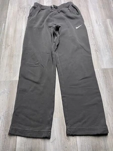 Nike Straight Leg Sweatpants Distressed Sun Faded Pockets Swoosh Sz M Drawstring - Picture 1 of 16