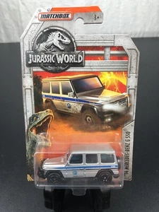 Matchbox '14 Mercedes-Benz G 550 Jurassic World Silver W/ Blue Detail NIP - Picture 1 of 1