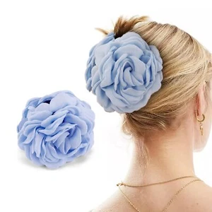 Hawaiian Flower Hair Clips for Women Rose Flower Hair Claw Clips Large Flower... - Picture 1 of 8
