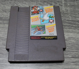 TESTED WORKS Super Mario Bros Duck Hunt Track Meet NES Nintendo Cartridge Game