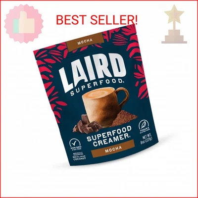 Crema de café no láctea Laird Superfood moca, estable en estante no láctea 8 oz Foto 1 de 2