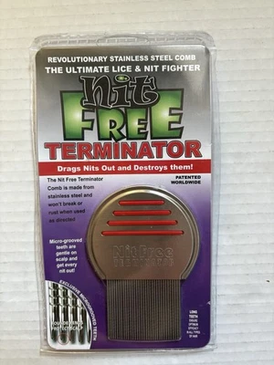 *ORIGINAL DESIGN* Nit Free Terminator Comb Rid Head Lice uni sex instant results - Image 1 of 2