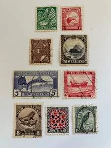 Briefmarken Neuseeland SC# 185-186, & 190-195 gebraucht 1935 - Bild 1 von 2