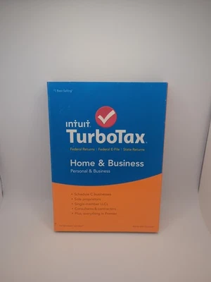 CD Intuit TurboTax 2015 Hogar y Negocios Federal State Wondows y Mac Foto 1 de 4