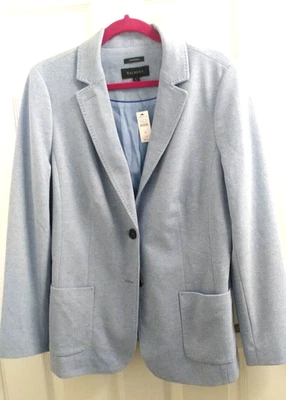 Talbots NWT Women’s Blazer  Light Blue Aberdeen Knit SZ 14 - Image 1 of 4