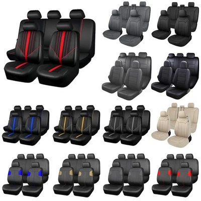 For Lexus ES IS GS CT NX UX Seat Cover 5-Seats Full Set Front Rear PVC Leather Foto 1 de 4