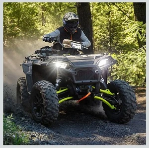 SAUTVS LED Headlight Assembly for Polaris Sportsman, LED Head Lights Front Lamp - Picture 1 of 22