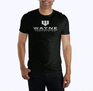 BATMAN DC Comics "Wayne Industries" T-Shirt Uomo Taglia Large - Foto 1 di 4