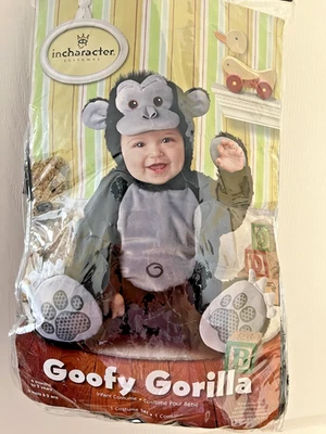 Disfraz InCharacter Goofy Gorila Bebé Talla Pequeña 6-12 Meses Halloween Infante Foto 1 de 4