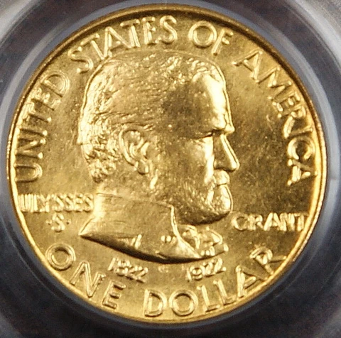 1922 Grant Gold $1 No Star, PCGS MS-64 (Better Coin)ï¾ Cover