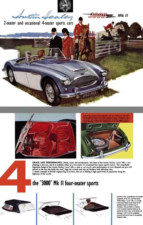 Austin Healey 1962 - Austin Healey 3000 Mk II 2-Seater and Occassional 4-Seater  Foto 1 de 1