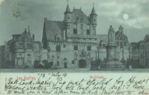 Postcard Belgium. The Halles Mechelen circa 1914 - Picture 1 of 2