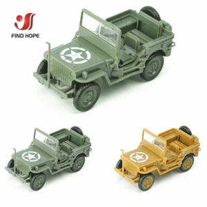 1/48 WW2 Willys Jeep Assemble Model Military Vehicle Model Toy Car Collections - Picture 1 of 8