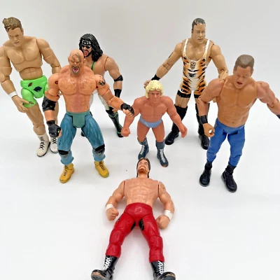Vintage Wrestling Action Figures WWF WWE lot of 7 1990-2001 Billy Gunn Ric TLC - Image 1 of 4