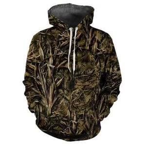 Camouflage Jagd Tiere Outdoor Camouflage Frühling und Herbst Herren Hoodie - Bild 1 von 45