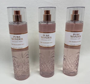 3 Bath & Body Works Pure Wonder Fine Fragrance Mist 8 fl oz each - Picture 1 of 1