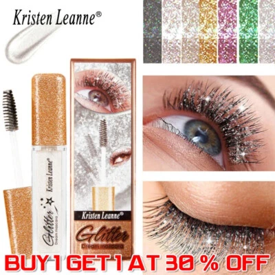 Glitter 4D Lash Mascara Colored Lengthening Sparkling Diamond Eyelash Cosmetic - Image 1 of 4