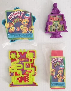 1996 Wendy’s Robot Games Kids Meal Toys Set of 4 - Picture 1 of 13