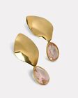 $300 Lizzie Fortunato Gold Pink Crystal Shooting Star Earrings