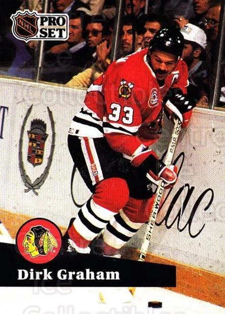 1991-92 Pro Set French #51 Dirk Graham - Image 1 of 1