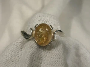 Women's 9x7mm Yellow Tourmaline Sz 8 - Picture 1 of 1