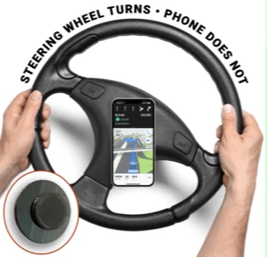 Support Téléphone Volant Magnétique - Le Volant tourne, Votre Téléphone ne fonctionne pas - Photo 1 sur 8