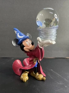 Disney World Sorcerer Mickey Four Parks One World Snow Globe Snowglobe - Picture 1 of 9