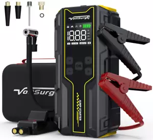 Car Jump Starter with Air Compressor, 6000A Peak 12V Battery, 150PSI, LED Light - Picture 1 of 8
