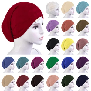 Mujeres Musulmanas Hiyab Quimio Pérdida de Cabello Gorro Bufanda Turbante Cabeza Envoltura Gorra Cubierta - Imagen 1 de 37
