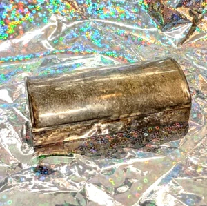 Vintage Nähen Schmuckkästchen Truhe Silber Teller - Bild 1 von 3