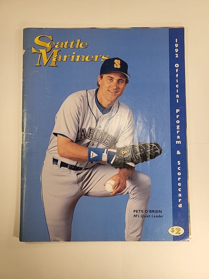 1992 Seattle Mariners Official Program & Scorecard - Image 1 of 4
