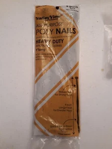 Valley View Industries Black 9 in. Poly Nails - Spikes  8 PACK   PN-R8-BK  (Q2) - Picture 1 of 2