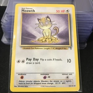Meowth 53/110 Legendary Collection 2002 Light Play LP Pokémon TCG - Picture 1 of 3