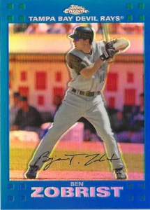 2007 Topps - Ben Zobrist #369 (RC)- Blue refractor/500 - Picture 1 of 2