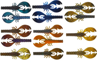 Big Bite Baits College Craw Soft Plastic Craw 3 1/2 or 4 inch Bass Soft Bait