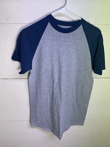 Soffe Shirt Youth XL Gray Blue Short Sleeve T Shirt - Picture 1 of 5