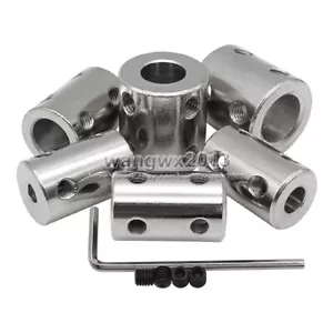 1pcs 3.17/4/5/6/8/10/12mm Rigid Shaft Coupling Coupler Motor Connector #45 Steel - Picture 1 of 6