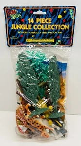 1997 IMPERIAL-JUNGLE COLLECTION 9 ANIMALS 4 SCENIC PIECE AND PLAYMAT - Picture 1 of 8