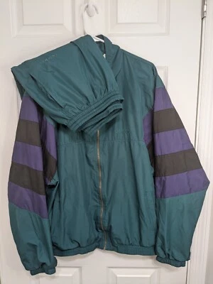 Chándal Adidas vintage para hombre grande verde cortavientos Foto 1 de 4