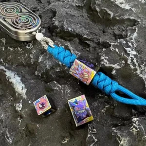 Titanium Knife Lanyard Bead Paracord Necklace Pendant Zipper Pull EDC Gift - Picture 1 of 20