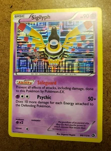 Pokémon TCG Basic 2013 Sigilyph Legendary Treasures ¡Holo foil! HOLO RARO! 85/113 - Imagen 1 de 13