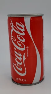RED 1970's Coke Coca Cola 12oz Steel Soda Pop Pull Tab Empty Can Backpack Offer - Picture 1 of 11