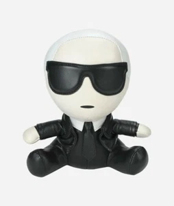 Karl Lagerfeld 10 Zoll Sammlerpuppe weiches Leder Ikonik - Bild 1 von 5