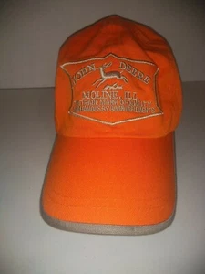 John Deere Orange Hat Cap - Picture 1 of 10