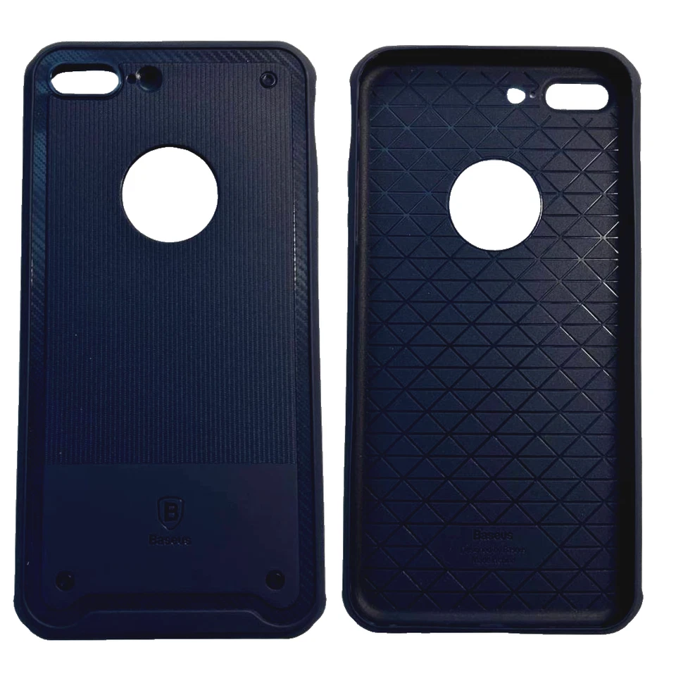 Baseus Shield 保护壳 iPhone 7 8 Plus 保护套 防摔 深蓝色 — 第 1/4 张图片