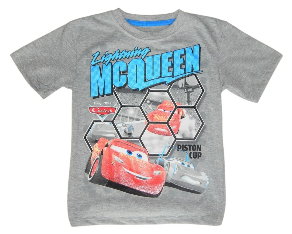 DISNEY CARS LIGHTNING McQUEEN JACKSON STORM Tee T-Shirt NEW Boys 4, 5-6 or 7 $18 - Image 1 of 1