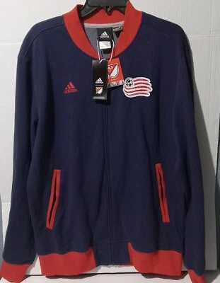 New Official Adidas MLS New England Revolution Full Zip Up Jacket Men's Size L - Image 1 of 4