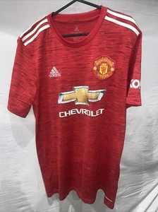Pre Loved Herren Adidas 2020/21 Man Utd Home Fußball Trikot Größe M A1 - Bild 1 von 5